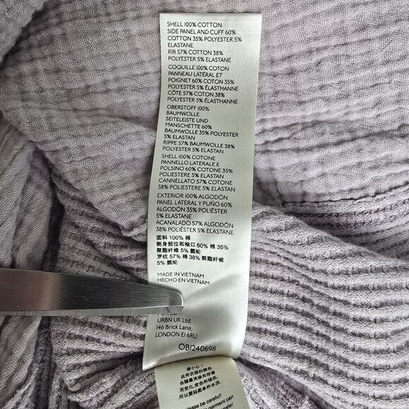 We The Free Free‎ People Gauze Popover Oversized Boxy Purple Blouse Top SM Boho - Picture 8 of 8